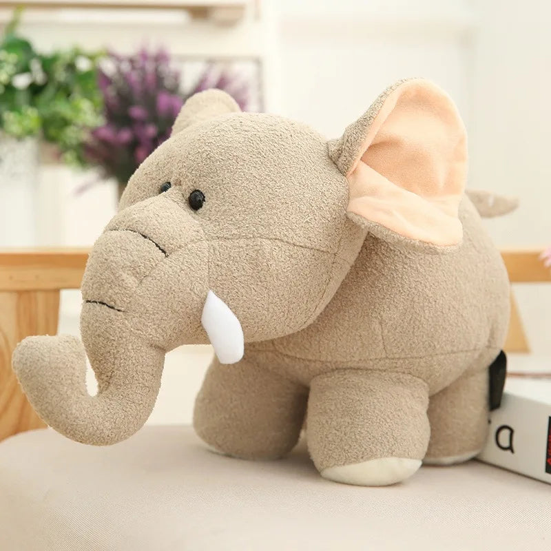 “Cute Elephant & Hippo Plush Toy – Soft Stuffed Animal Gift for Kids”
