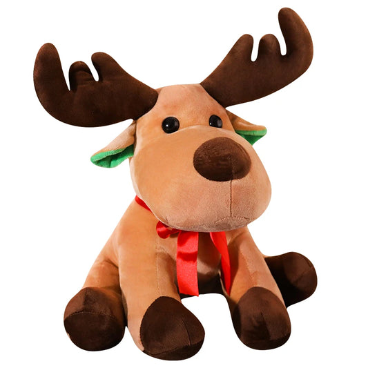 Cute Christmas Elk Plush Toy – Soft Stuffed Reindeer Doll (25–45 cm) | Perfect Gift for Children & Festive Home Déco