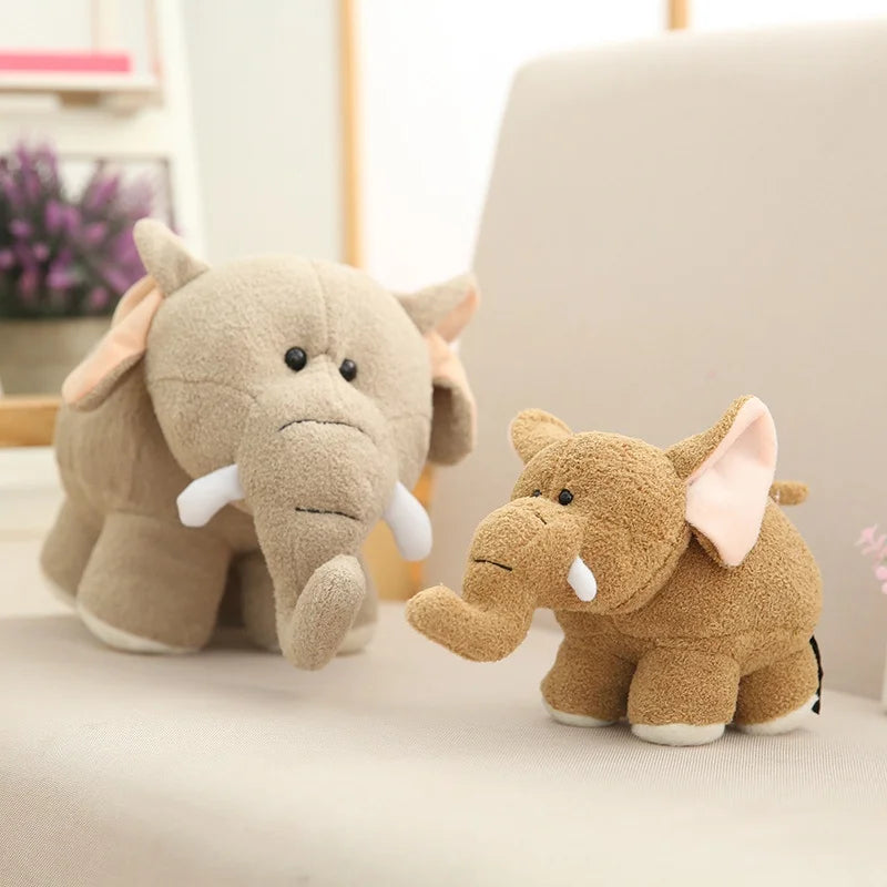 “Cute Elephant & Hippo Plush Toy – Soft Stuffed Animal Gift for Kids”