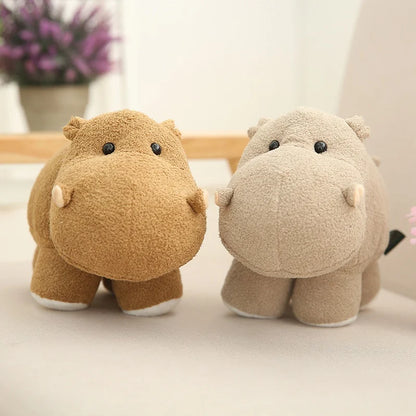 “Cute Elephant & Hippo Plush Toy – Soft Stuffed Animal Gift for Kids”