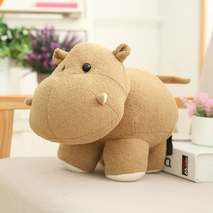 “Cute Elephant & Hippo Plush Toy – Soft Stuffed Animal Gift for Kids”