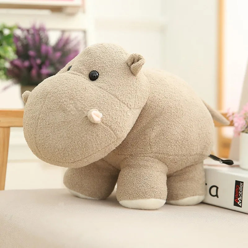 “Cute Elephant & Hippo Plush Toy – Soft Stuffed Animal Gift for Kids”