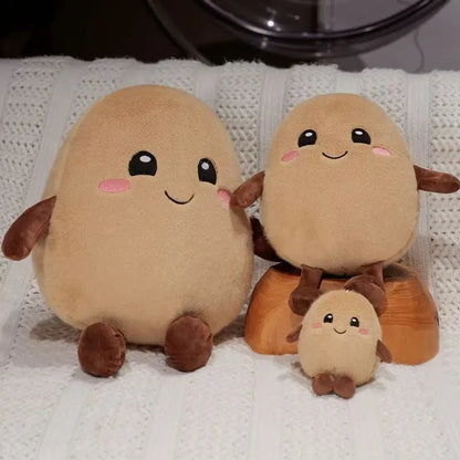 Cute Potato Plush Toy – Soft Soothing Doll, Pillow & Keychain for Kids