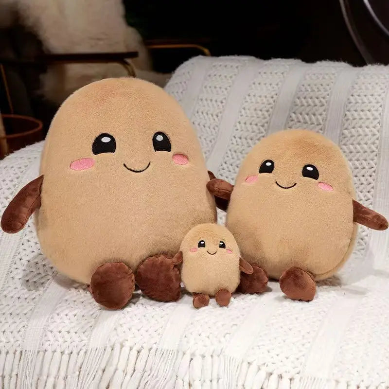 Cute Potato Plush Toy – Soft Soothing Doll, Pillow & Keychain for Kids