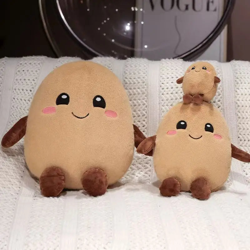 Cute Potato Plush Toy – Soft Soothing Doll, Pillow & Keychain for Kids