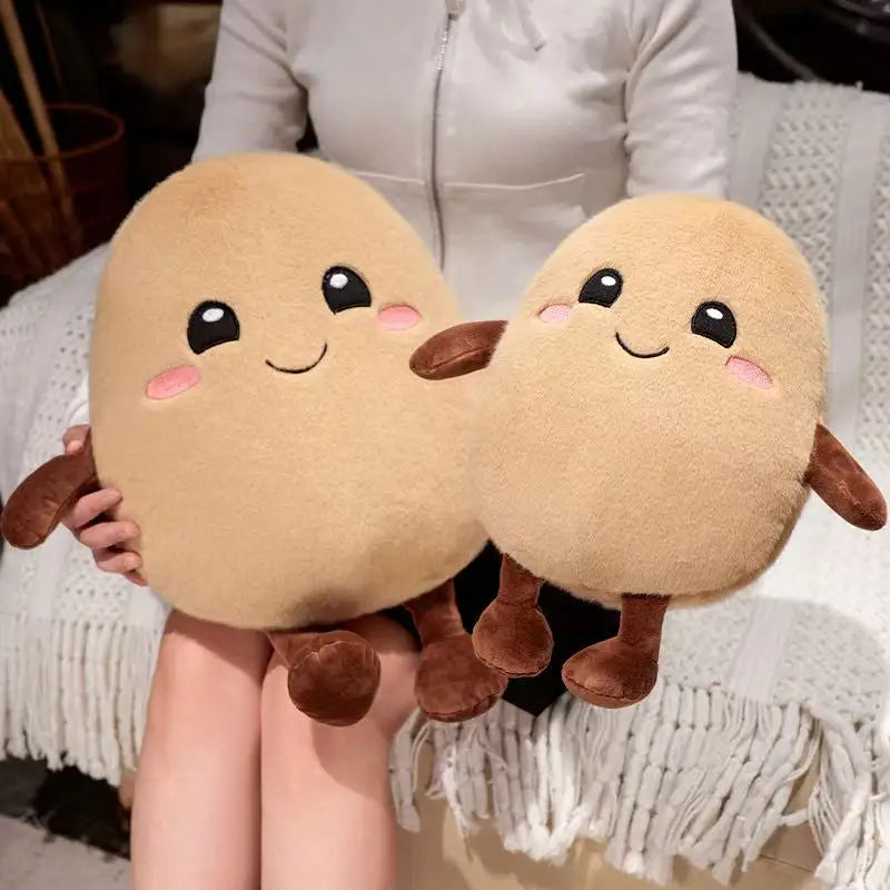 Cute Potato Plush Toy – Soft Soothing Doll, Pillow & Keychain for Kids