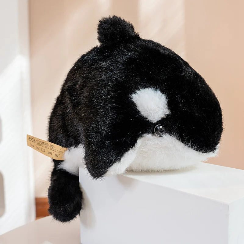 Cute Chubby Seal Plush Toy – Soft Fluffy Ocean Animal Doll